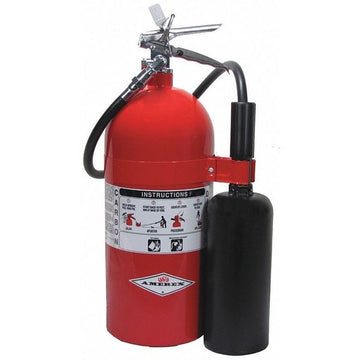 Carbon Dioxide Fire Extinguisher with 10 lb. Capacity and 8 to 10 sec. Discharge Time