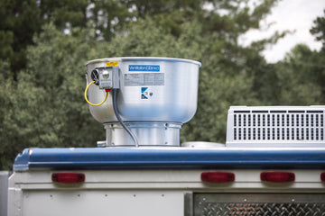 8' Mobile Kitchen Hood System with Exhaust Fan