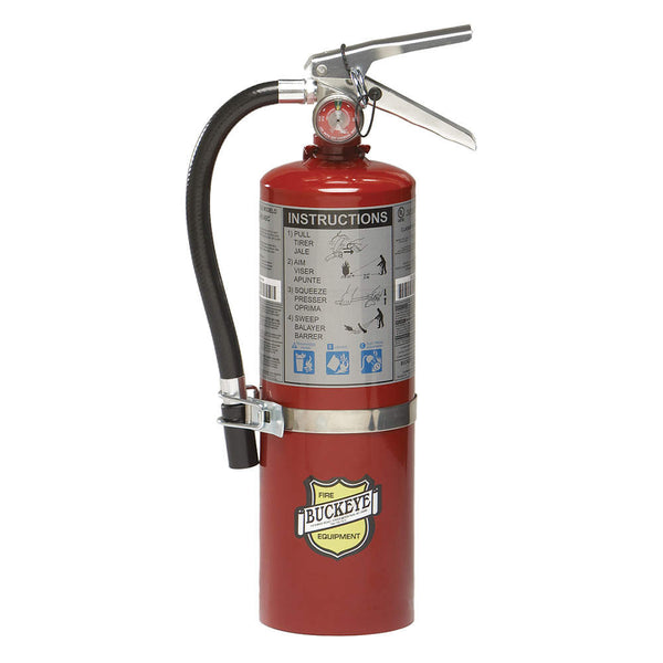 Buckeye Fire Extinguisher, 5 LB ABC Fire Extinguisher, W/, vehicle bracket - addinstock